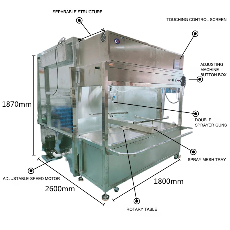 Automatic Spraying Painting Coating Machinery Equipment for Plastic Toys